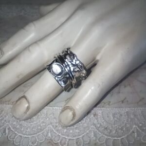 Silver Tone  Women's Fidget Ring